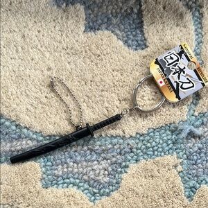 Samurai Sword Keychain with Chain